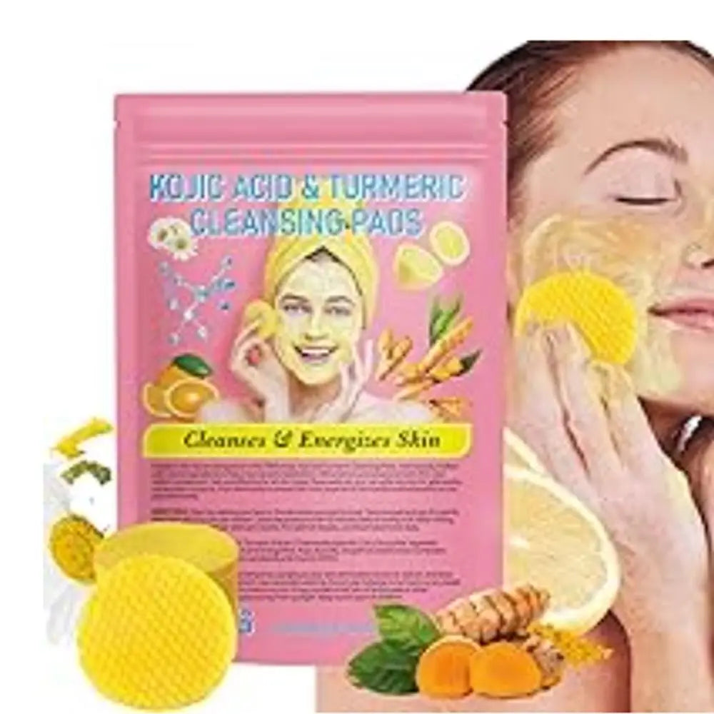 40Pcs Ikamuel Turmeric & Kojic Acid Cleansing Pads – Brighten, Clear, and Renew Your Skin