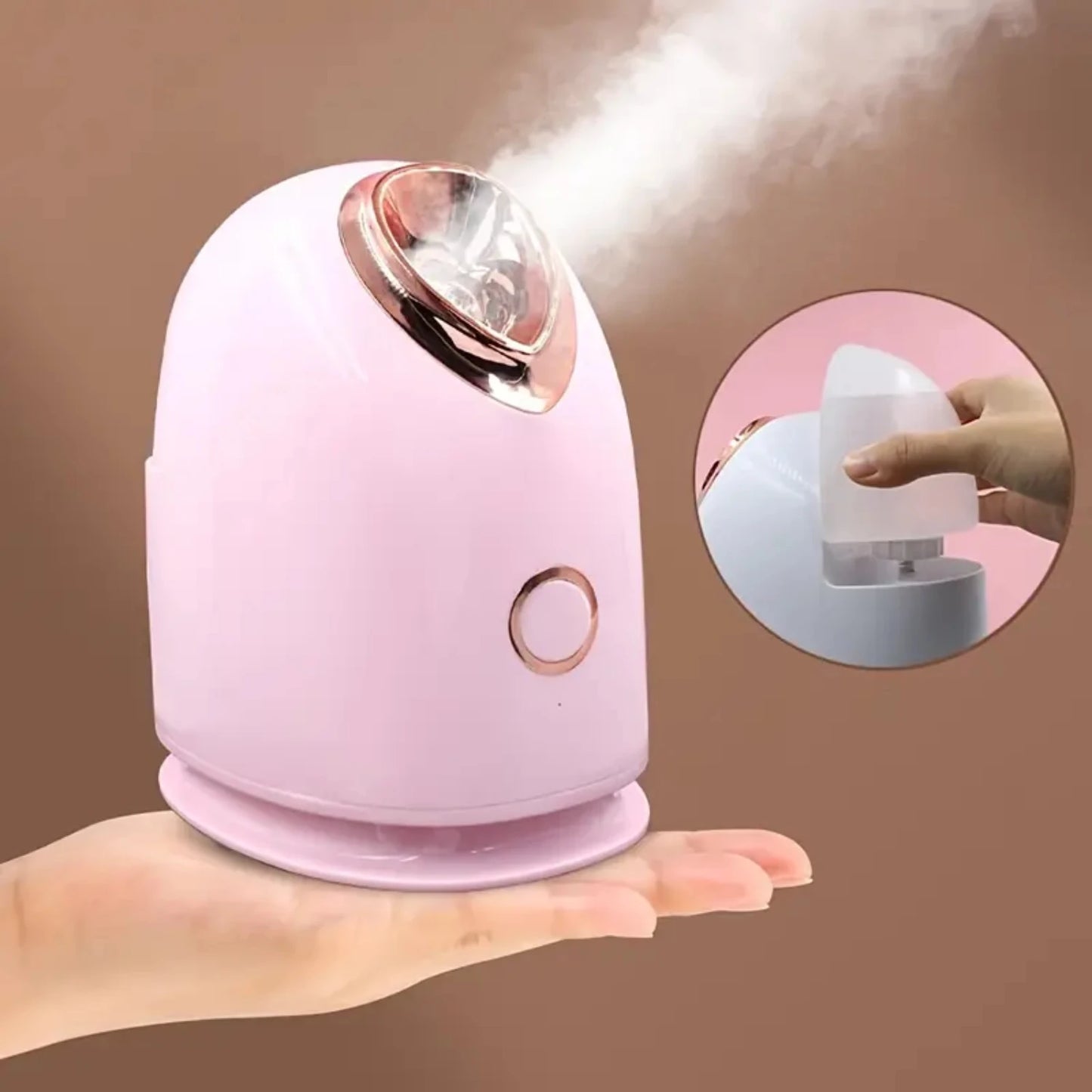 Ikamuel Pink Professional Face Steamer – Spa-Grade Skincare & Relaxation at Home