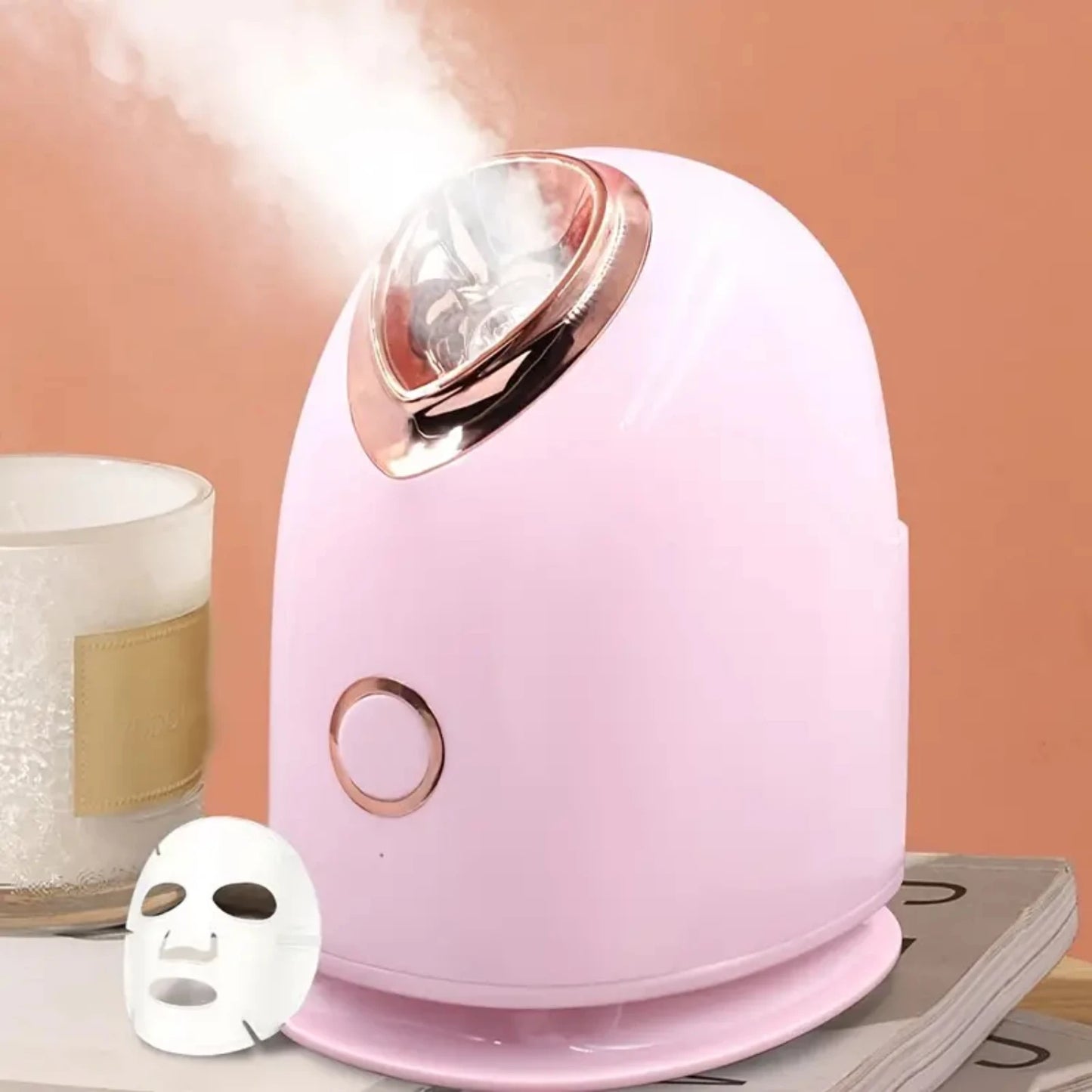 Ikamuel Pink Professional Face Steamer – Spa-Grade Skincare & Relaxation at Home