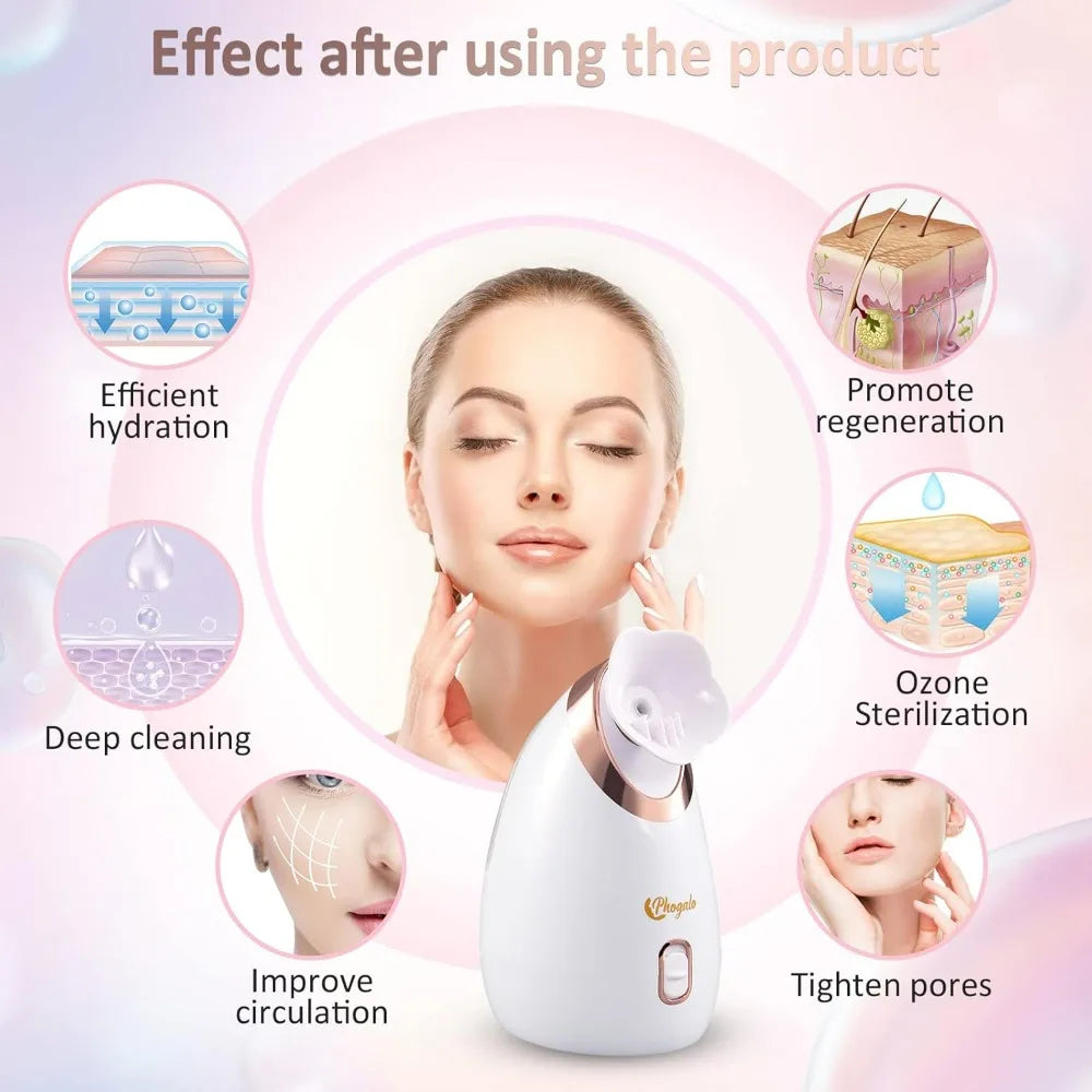 Phogalo Facial Steamer – Deep Pore Cleansing & Aromatherapy for All Skin Types