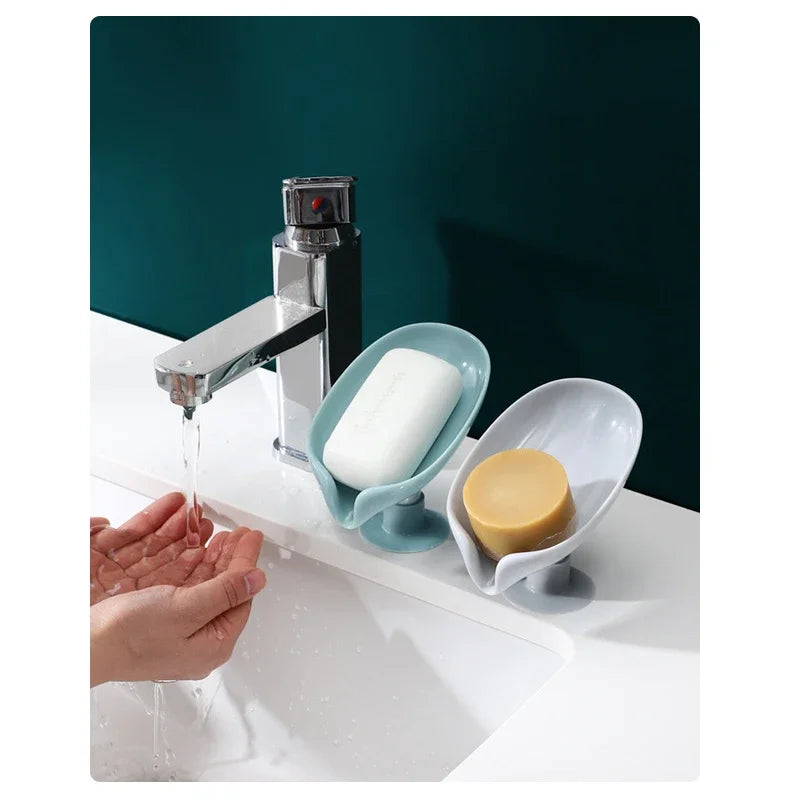 Ikamuel Leaf Shape Soap Holder – Stylish, Practical & Multi-Functional