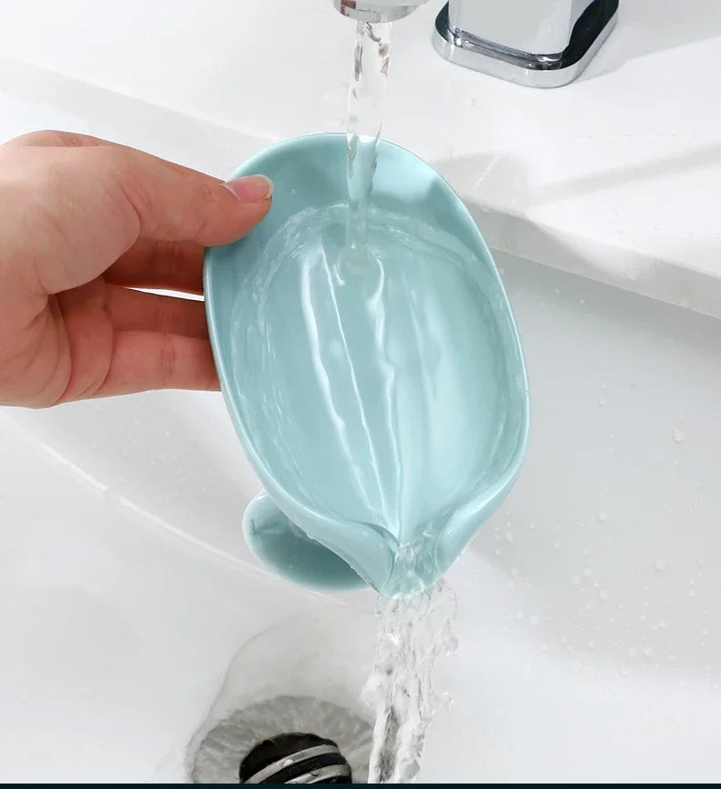 Ikamuel Leaf Shape Soap Holder – Stylish, Practical & Multi-Functional