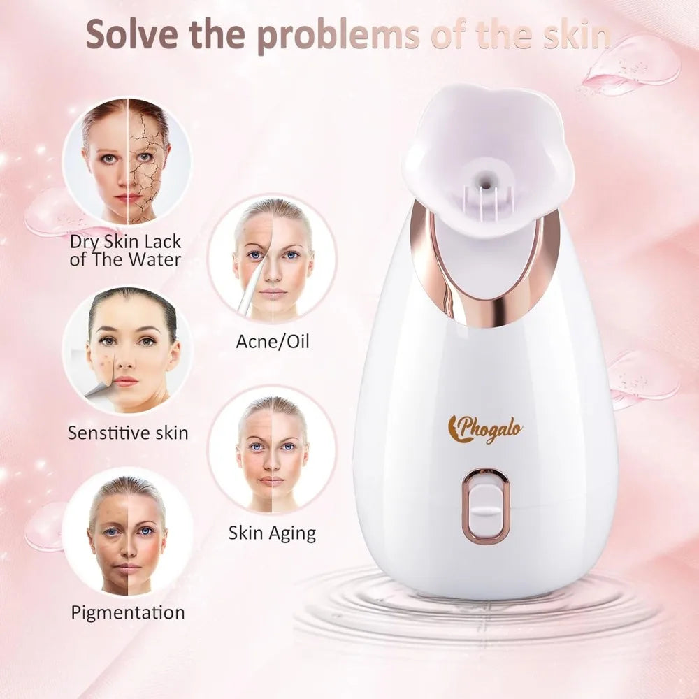 Phogalo Facial Steamer – Deep Pore Cleansing & Aromatherapy for All Skin Types