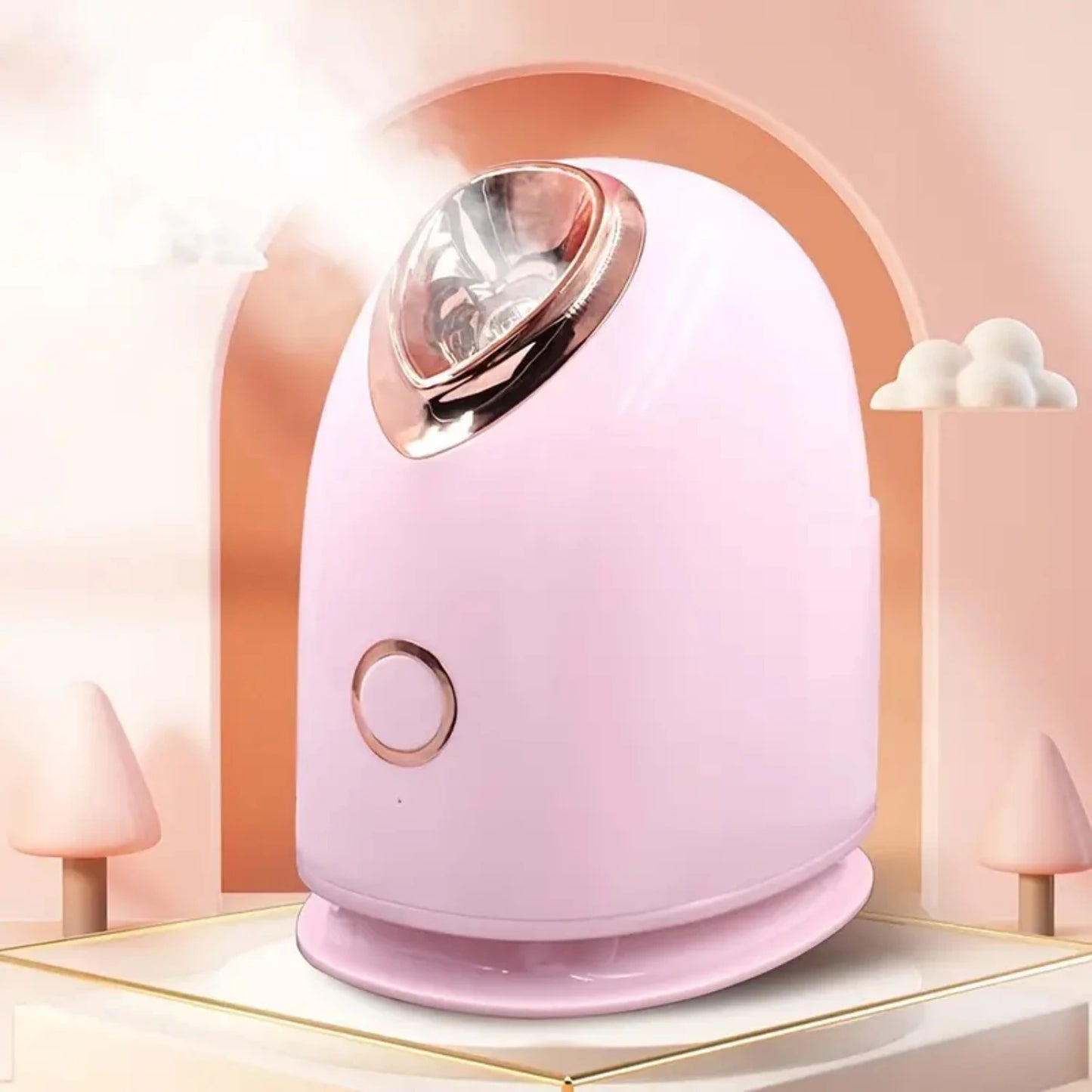 Ikamuel Pink Professional Face Steamer – Spa-Grade Skincare & Relaxation at Home